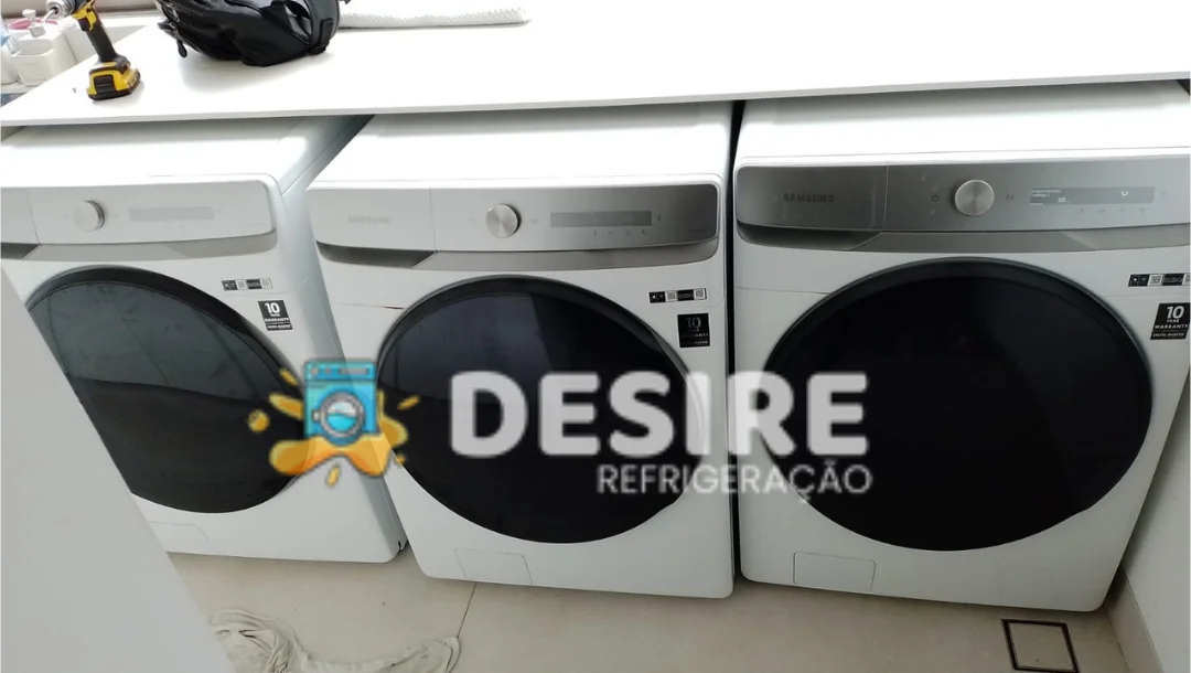Filtro de drenagem da lava e seca entupido com fiapos