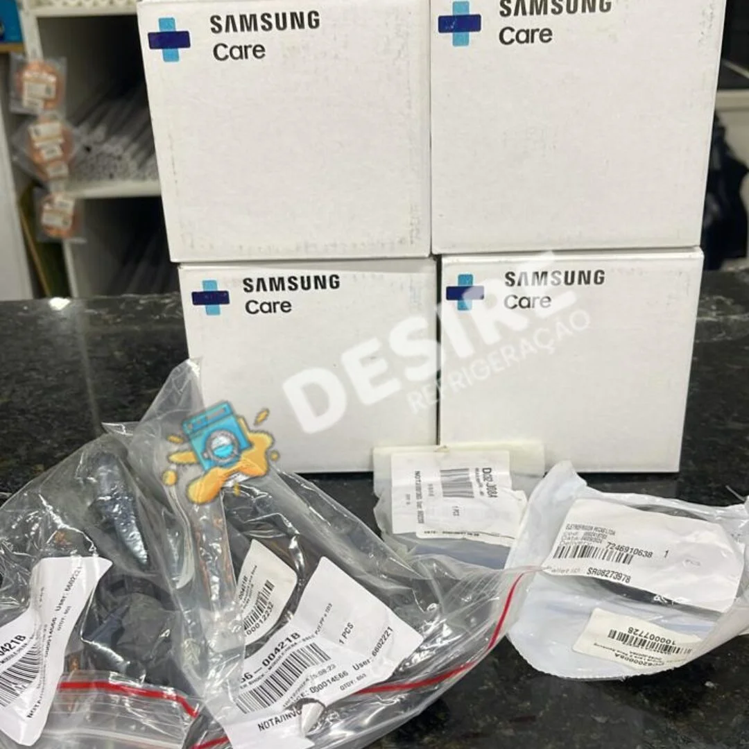 Peças originais Samsung Care usadas pela Desire Refrigeração