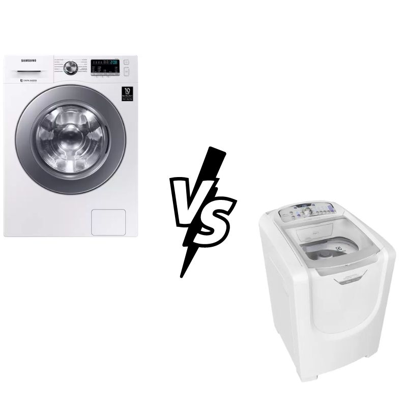 Diferença entre abertura frontal e superior das lavadoras